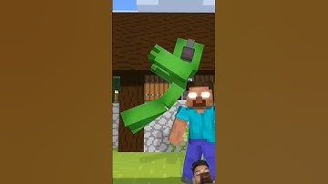 Mikey Dodges Herobrine Punch #minecraft #herobrine #minecraftshorts #minecraft