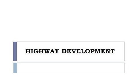 Transportation Engineering 1.1 (History of roads: Global & National)