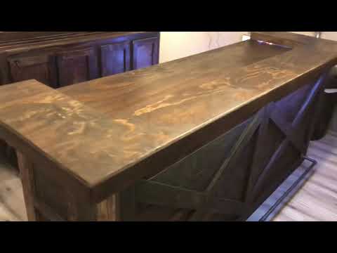 Basement bar with