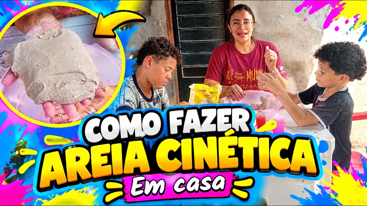 Como Fazer AREIA CINÉTICA para seus filhos - YouTube