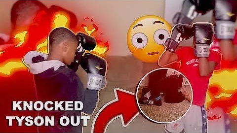 WE HAD A BOXING MATCH ** I KNOCKED TYSON OUT  **