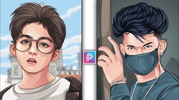 Cartoon Portrait Photo Editing PicsArt🔥|| Vector Art Easy Editing Tutorial || Vector Art Editing App