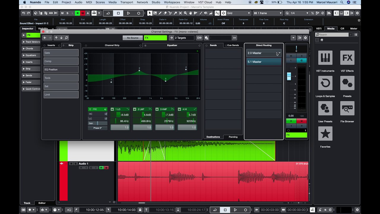Nuendo 10.3 Master Class: 6. Direct offline Processing & Edit Channel Settings