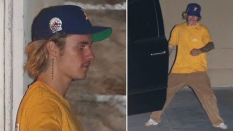 EXCLUSIVE - Justin Bieber Does A HILARIOUS Dance When Asked If He