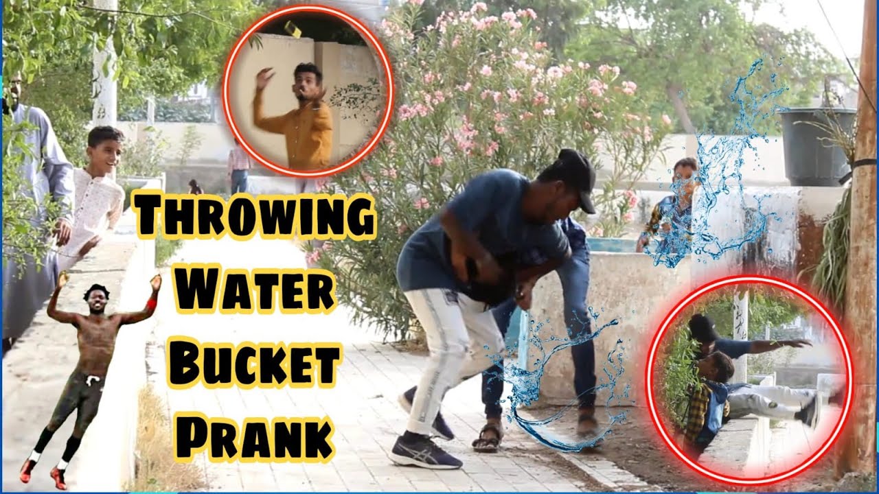 Throwing Water Bucket Prank Prank in Pakistan by B4U PRANK YouTube