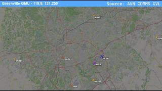 🔴Greenville Downtown Airport - ATC Audio + Live Map | Flight Tracking/Comms🔴