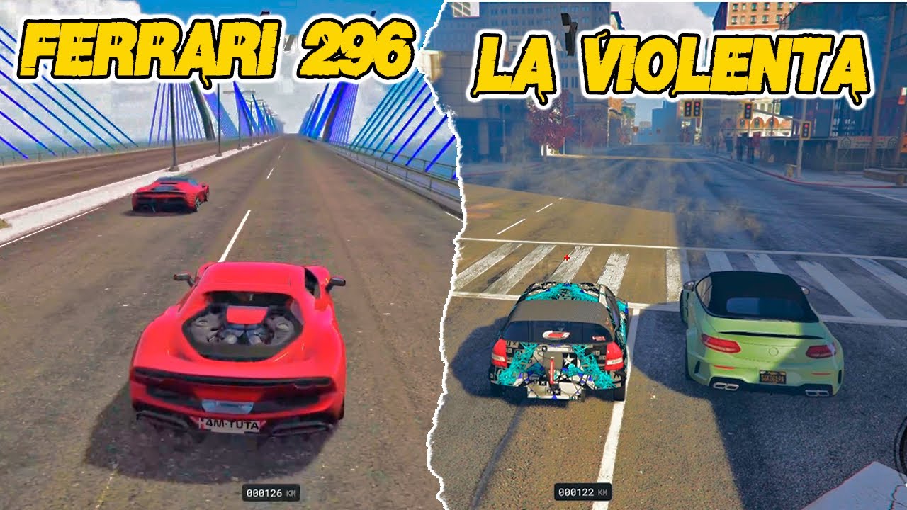 RDJavi: Usamo El Ferrari 296 y la Violenta Para Competir