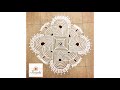 Step by step picture tutorial of a complex padi kolamtraditional kolam