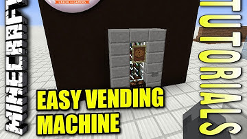 Minecraft PS4 - VENDING MACHINE - How To - Tutorial ( PS3 / XBOX )