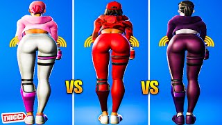 Fortnite Ruby vs Britestorm Bomber Skin Emote Battle Thicc 🍑 Latest Top Tiktk Emotes 😍 Who Won ?😘