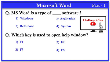 Top 100 MS Word mcq questions and answer | Microsoft Office Mcq #msoffice