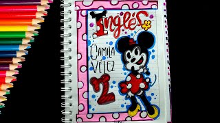 💚IDEAS PARA MARCAR TUS CUADERNOS | Cómo hacer portada de INGLÉS con letra TIMOTEO | Yaye Portadas