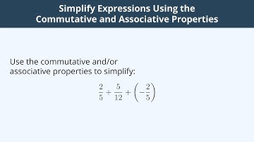 Simplify Expressions Using the Commutative and Associative Properties - 4