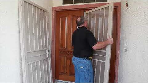How to install a Steel Double Security Screen Door