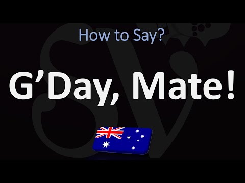 Video: Wat betekent g'day in teksttaal?