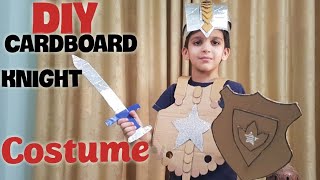 DIY Cardboard Knight Costume | How to make Helmet,Sword,Shield,Chestplate with Cardboard (Part 2)