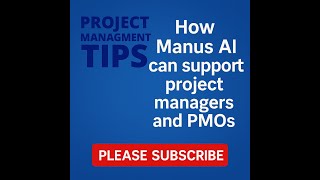How Manus AI can support Project Managers & PMOs