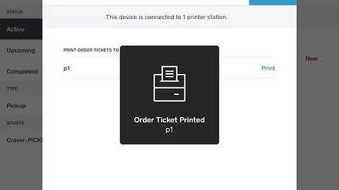 Re-printing orders on Square POS