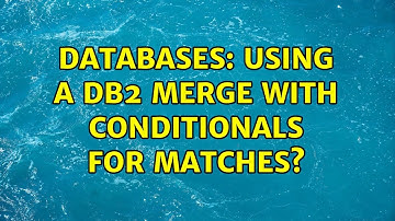 Databases: Using a DB2 merge with conditionals for matches?