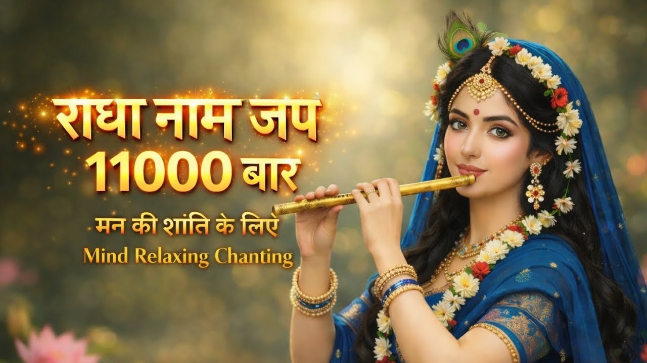 अखंड श्री राधा नाम जप 11000 बार 📿 Shri Radha Naam Jaap 11000 Times | Radha Naam Dhun | Bhakti Tunes