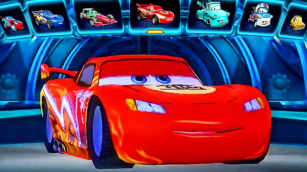 Cars 2 The Video Game Dragon Lightning McQueen tests the tracks