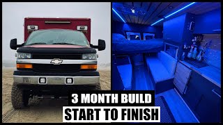 Ambulance Conversion  90 Days in 10 Minutes!  Full Build