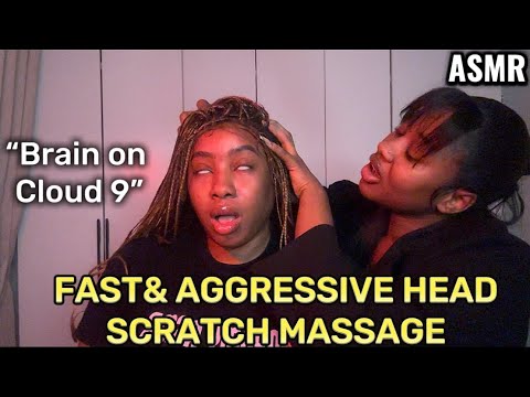 ASMR: SUSAN GIVING ME THE FASTEST HEADSCRATCH MASSAGE WITH HER LONG NAILS-ULTIMATE RELAXATION