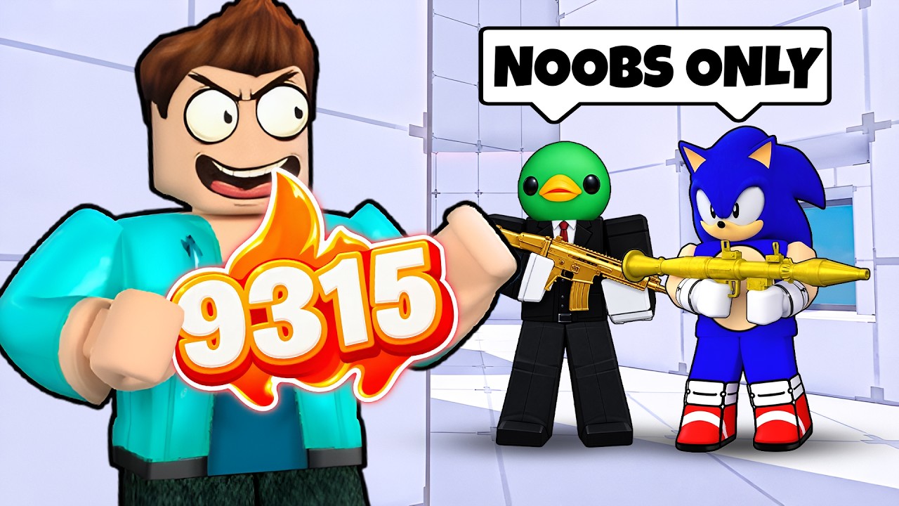 I SECRETLY SNUCK INTO A NOOBS ONLY TOURNAMENT IN ROBLOX RIVALS !!