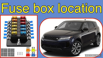 The fuse box location on a 2022 Land Rover Evoque