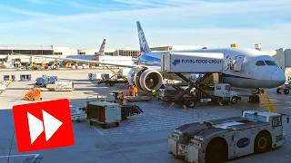 Timelapse - Full ANA Dreamliner Turnaround at LAX With Engine Repair! Lax Nrt Timelapse