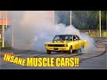 POWERHOUSE Muscle Cars and Smoky BURNOUTS!! - Porvoo Cruising 6/2020