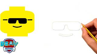 How To Draw Lego Emoji - Easy | Art For Kids Hub
