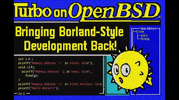 Turbo on OpenBSD: bringing Borland style Turbo C++/Pascal back!