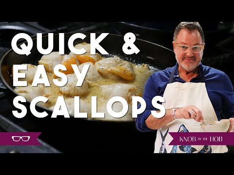 QUICK & EASY SCALLOPS RECIPE | KNOB BY THE HOB | STEVEN DAVIES | #recipe #cook #seafood #scallops