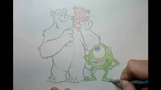 Monsters Inc. Colouring in for kids Monsters Inc. Colouring in for kids