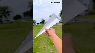 most Powerful paper airplane 😍 | how to make a origami paper craft toys #shorts #paper
