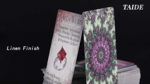 60*120mm Tarot Custom Printed Oracle Cards With Instruction