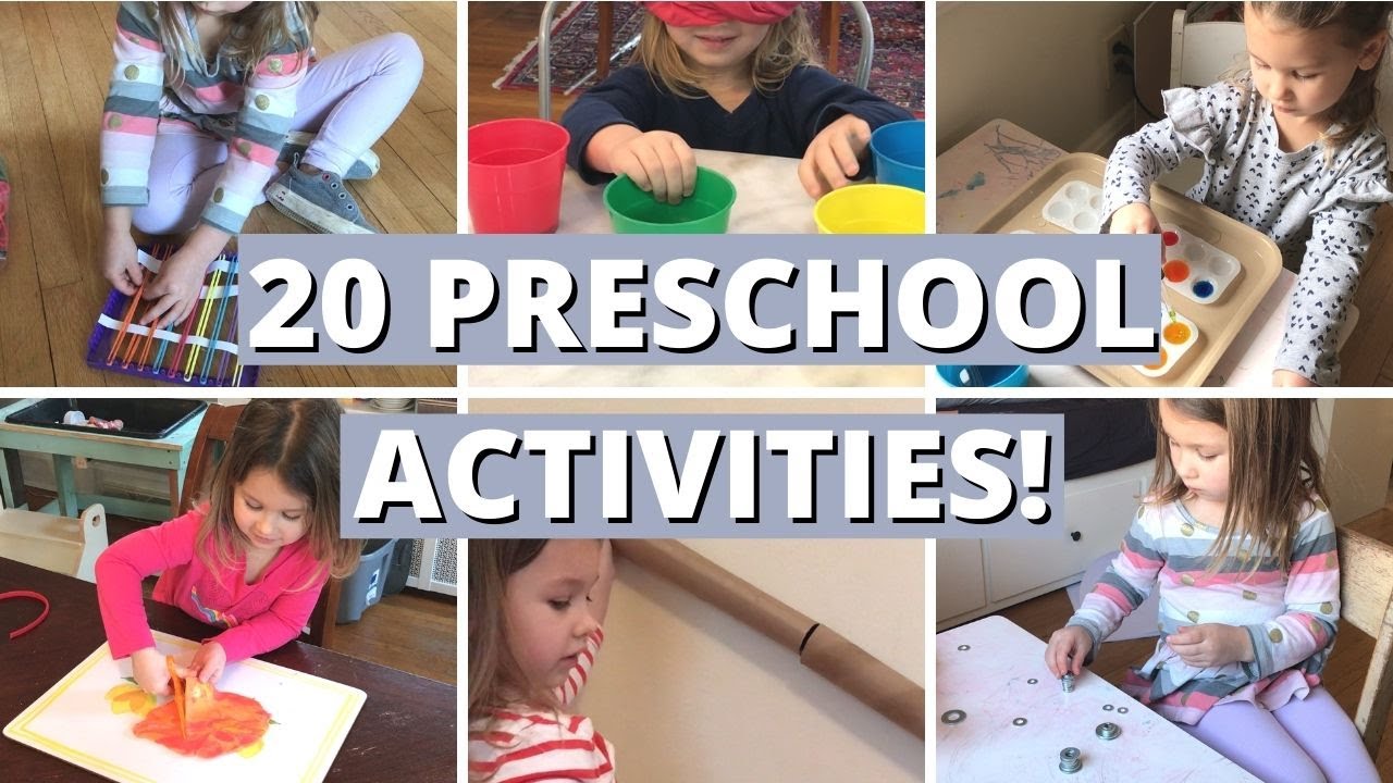 20 PRESCHOOL ACTIVITIES FOR 4 YEAR OLDS ! 4 YEAR OLD PRESCHOOL