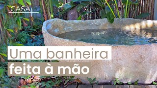 O ateliê das CUBAS e BANHEIRAS feitas à mão