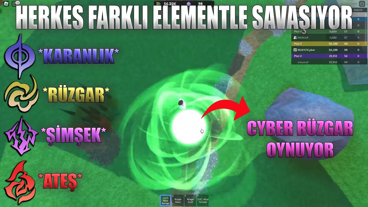 ROBLOX ELEMENTAL SAVAŞ 2!! 6 KİŞİ DURMADAN VS ATIYOR | CyberRulz Mekiple ROBLOX VS (11.03.2023)