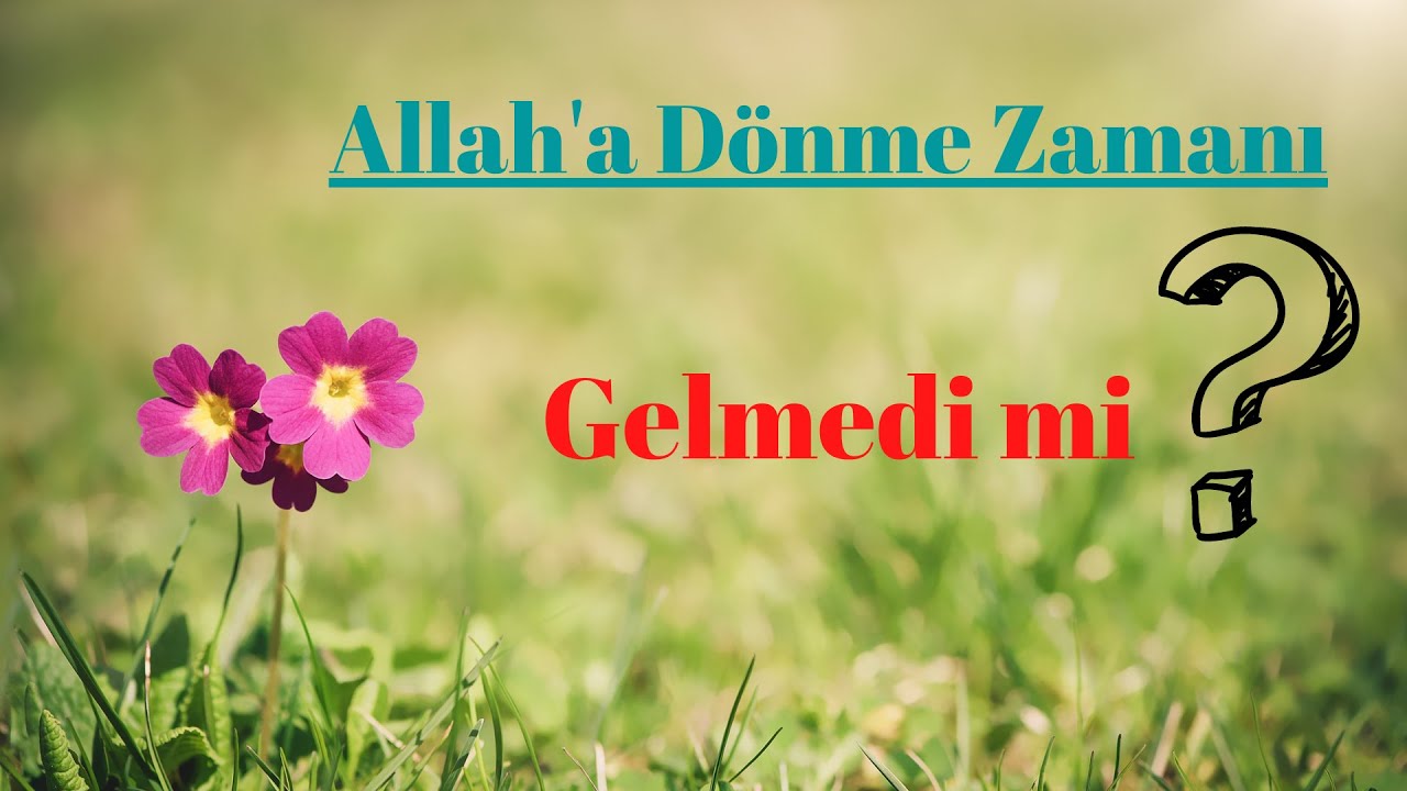 Tevbe Hadisleri  Dersi