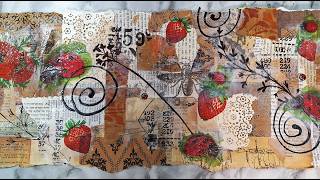 Paper Bag Journal Zine Using Paper Scraps- Part 1