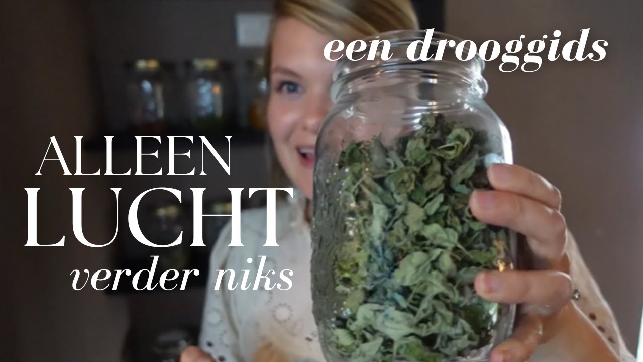 KRUIDEN DROGEN is super makkelijk! zonder oven of voedseldroger - voor in je thee of met koken