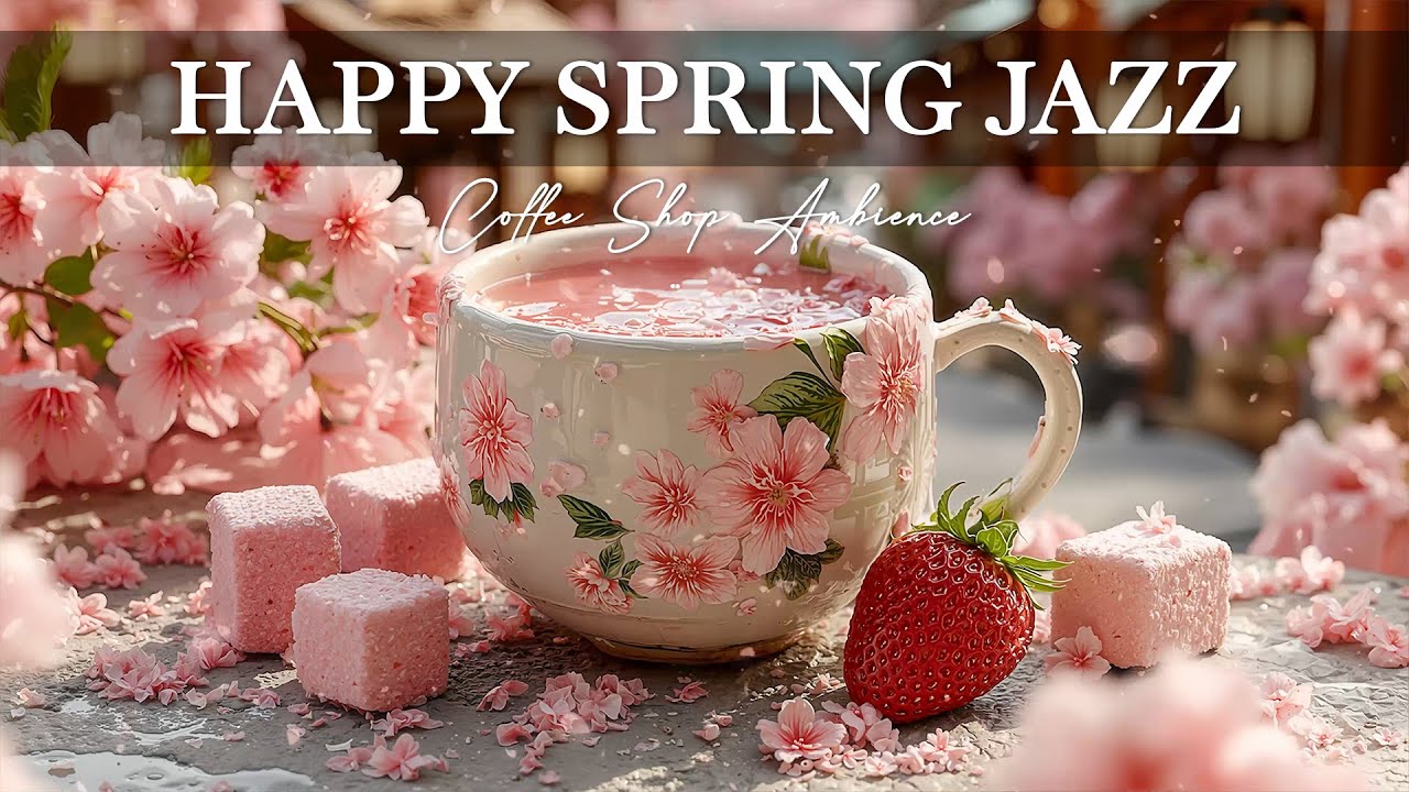 Весенний джаз в стиле босса-нова - Атмосфера кафе ~ Расслабляющая обстановка
