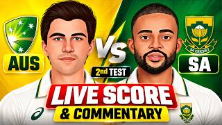 LIVE: South Africa vs Australia 2nd Test | SA vs AUS | Live Cricket Match Today Commentary