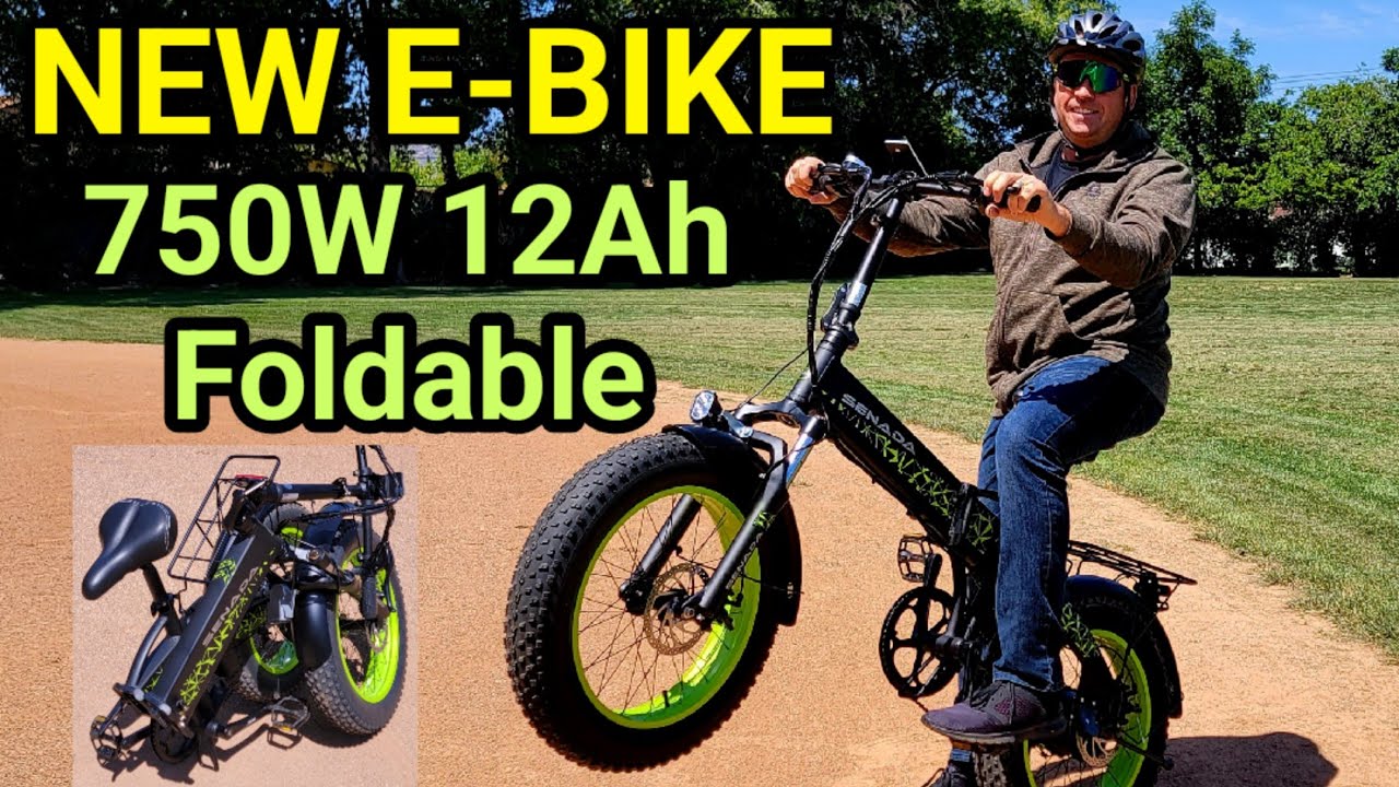 New E-Bike Senada Drifter Fat Tire Folding Electric Bike - YouTube