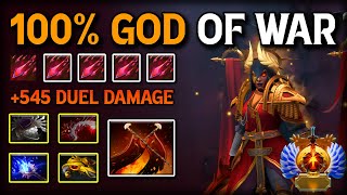 545 Duel Damage Offlane Legion Commander Blade Mail Abyssal Blade Build Truly Become God Of War