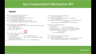 Key Encapsulation Mechanism API