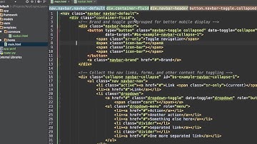 Section 04 - Lesson 01: Implementing the Bootstrap navbar