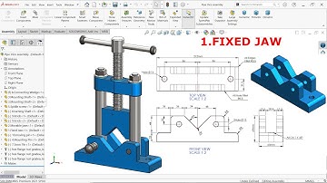 Design of Pipe Vice in Solidworks 1.Fixed Jaw